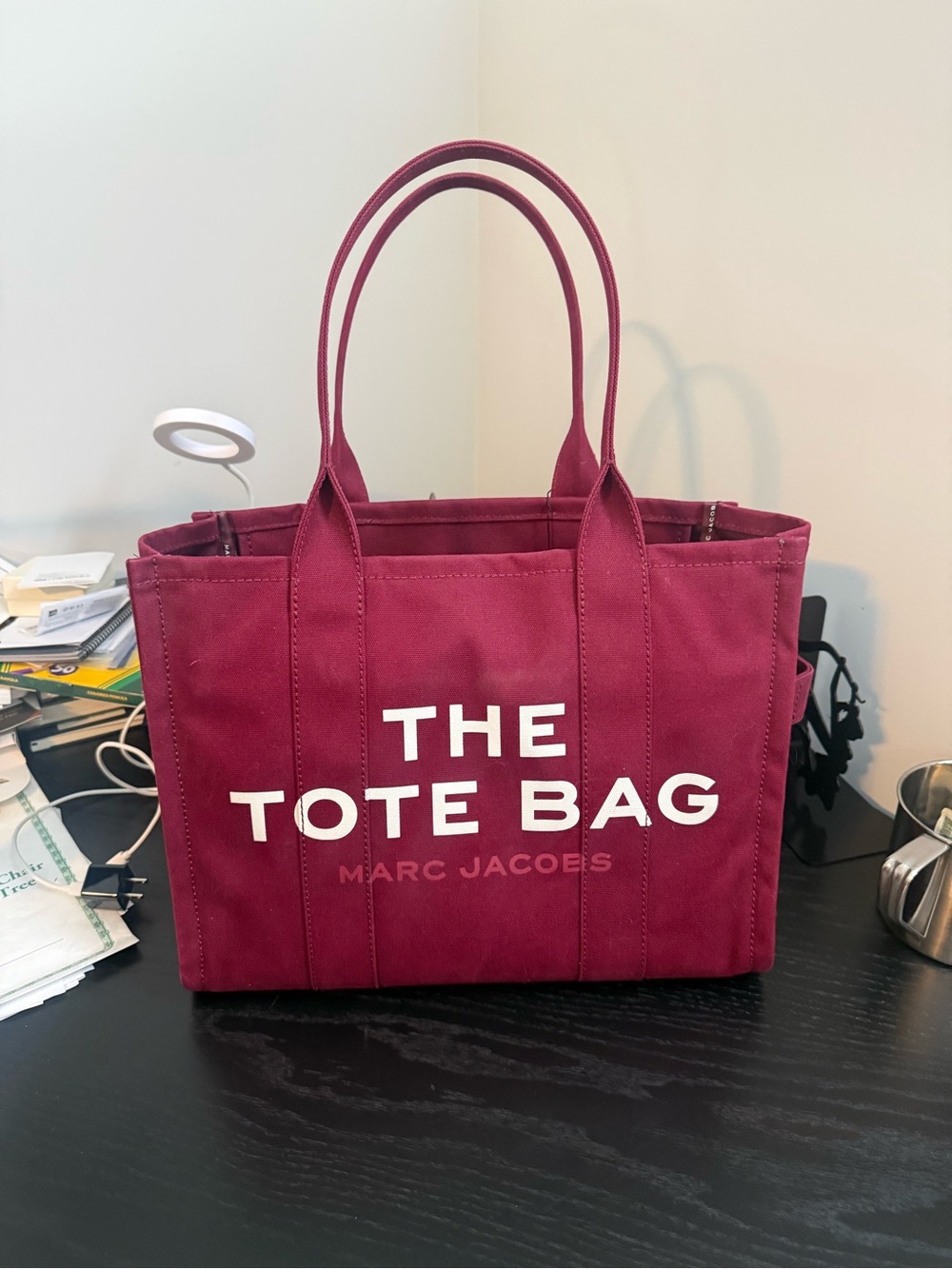 Marc Jacobs The Tote Bag in Berry Canvas